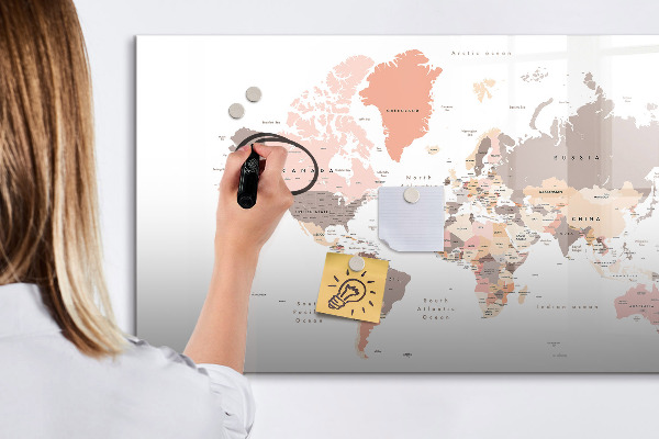 Magnetická psací tabule Mapa vzpomínek s vašimi oblíbenými fotografiemi