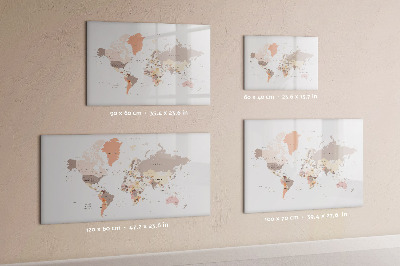 Magnetická psací tabule Mapa vzpomínek s vašimi oblíbenými fotografiemi