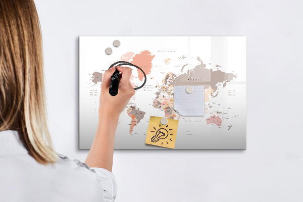 Magnetická psací tabule Mapa vzpomínek s vašimi oblíbenými fotografiemi
