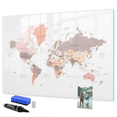 Magnetická psací tabule Mapa vzpomínek s vašimi oblíbenými fotografiemi