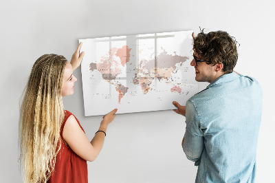 Magnetická psací tabule Mapa vzpomínek s vašimi oblíbenými fotografiemi