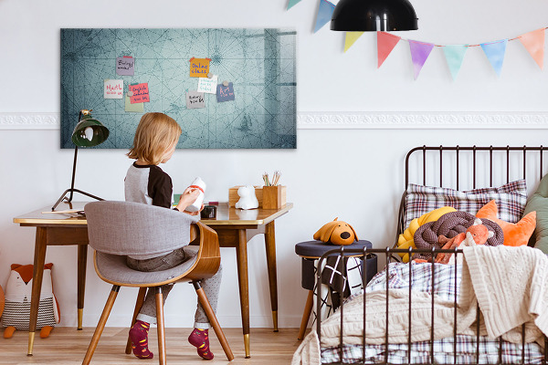 Popisovatelná magnetická tabule Stylová deska na poznámky a fotografie