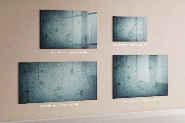 Popisovatelná magnetická tabule Stylová deska na poznámky a fotografie