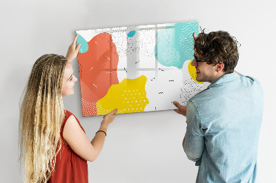 Magnetická psací tabule Kreativní tabule na fotky a poznámky
