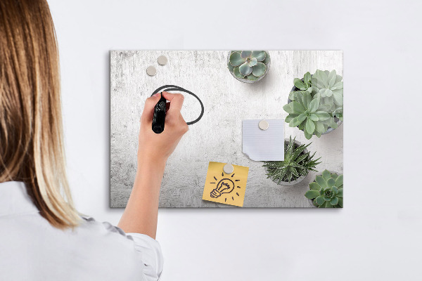 Popisovatelná magnetická tabule Stylová tabule pro prezentaci fotografií