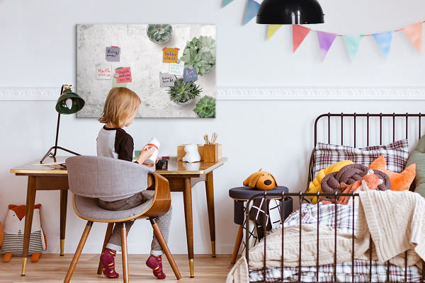 Popisovatelná magnetická tabule Stylová tabule pro prezentaci fotografií