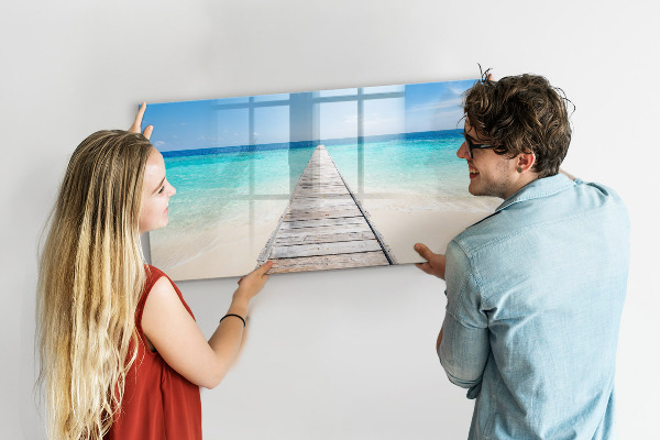 Magnetická psací tabule Pláž se vzpomínkami a fotografiemi