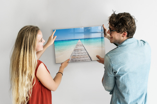 Magnetická psací tabule Pláž se vzpomínkami a fotografiemi