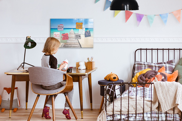 Magnetická psací tabule Pláž se vzpomínkami a fotografiemi