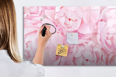 Popisovatelná magnetická tabule Květinový motiv s prostorem pro fotografie