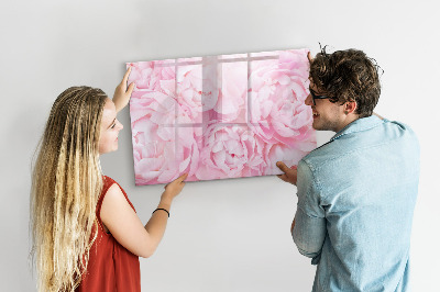 Popisovatelná magnetická tabule Květinový motiv s prostorem pro fotografie