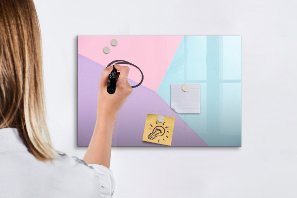 Magnetická psací tabule Barevná tabule na poznámky a fotografie