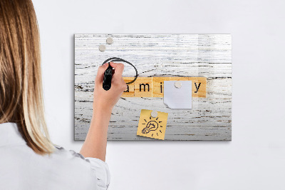 Magnetická psací tabule Deska na fotografie a poznámky