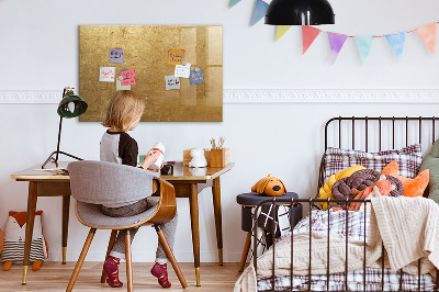 Popisovatelná magnetická tabule Zlatá deska na poznámky a fotografie