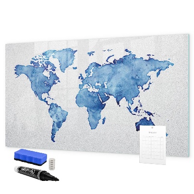 Magnetická psací tabule Mapa světa s osobními vzpomínkami