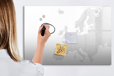 Magnetická psací tabule Interaktivní plakát s fotografiemi a poznámkami