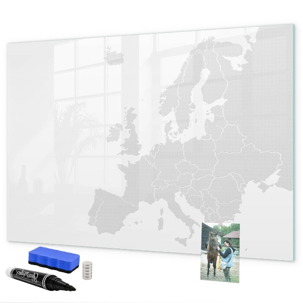 Magnetická psací tabule Interaktivní plakát s fotografiemi a poznámkami