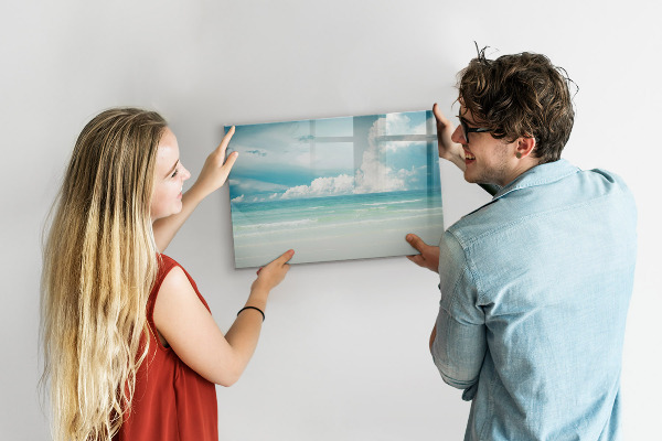 Popisovatelná magnetická tabule Magnetická tabule s fotografiemi u moře