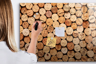 Popisovatelná magnetická tabule Fototapeta s vinným korkem