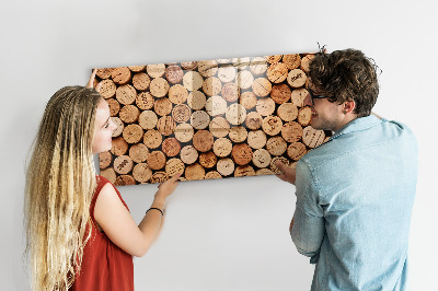 Popisovatelná magnetická tabule Fototapeta s vinným korkem