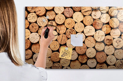 Popisovatelná magnetická tabule Fototapeta s vinným korkem
