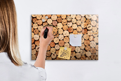 Popisovatelná magnetická tabule Fototapeta s vinným korkem