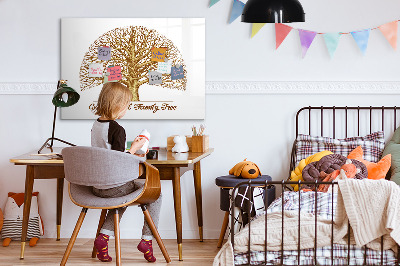 Popisovatelná magnetická tabule Rodokmen s prostorem pro fotografie