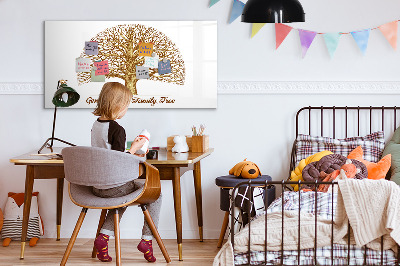 Popisovatelná magnetická tabule Rodokmen s prostorem pro fotografie