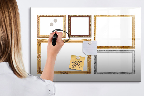 Popisovatelná magnetická tabule Kreativní místo pro fotografie a poznámky