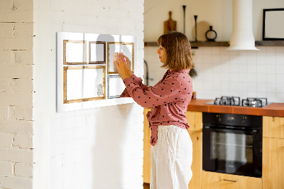 Popisovatelná magnetická tabule Kreativní místo pro fotografie a poznámky