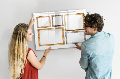 Popisovatelná magnetická tabule Kreativní místo pro fotografie a poznámky