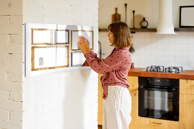Popisovatelná magnetická tabule Kreativní místo pro fotografie a poznámky