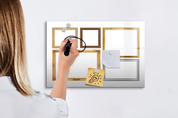 Popisovatelná magnetická tabule Kreativní místo pro fotografie a poznámky