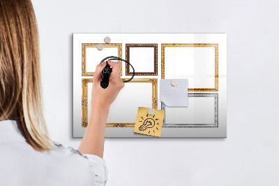 Popisovatelná magnetická tabule Kreativní místo pro fotografie a poznámky