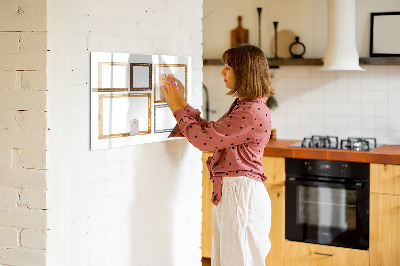 Popisovatelná magnetická tabule Kreativní místo pro fotografie a poznámky