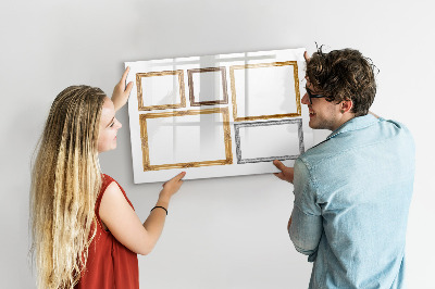 Popisovatelná magnetická tabule Kreativní místo pro fotografie a poznámky