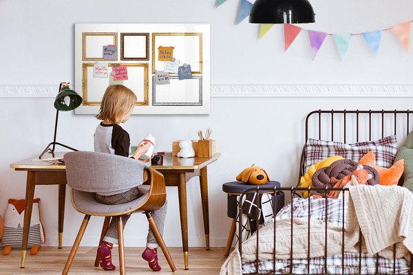 Popisovatelná magnetická tabule Kreativní místo pro fotografie a poznámky