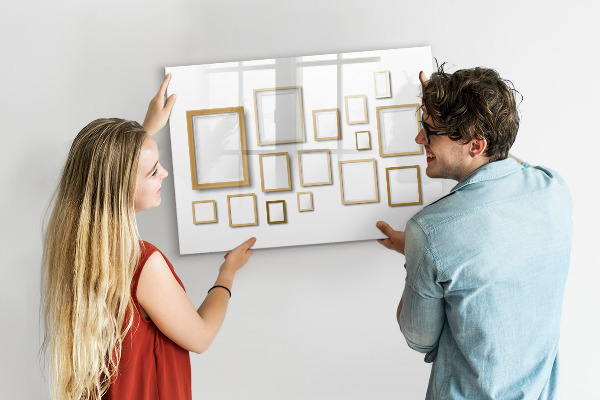 Popisovatelná magnetická tabule Kreativní prostor pro fotografie a poznámky