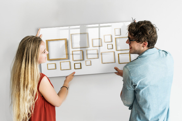 Popisovatelná magnetická tabule Kreativní prostor pro fotografie a poznámky