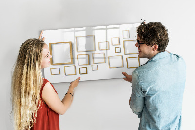 Popisovatelná magnetická tabule Kreativní prostor pro fotografie a poznámky