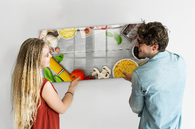 Popisovatelná magnetická tabule Kuchyňské připomínky s vašimi oblíbenými příchutěmi