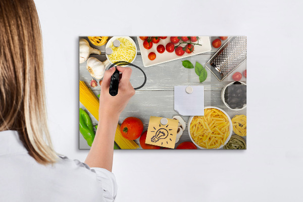Popisovatelná magnetická tabule Kuchyňské připomínky s vašimi oblíbenými příchutěmi