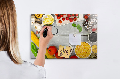 Popisovatelná magnetická tabule Kuchyňské připomínky s vašimi oblíbenými příchutěmi