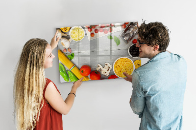 Popisovatelná magnetická tabule Kuchyňské připomínky s vašimi oblíbenými příchutěmi