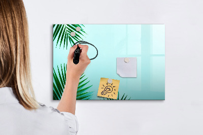 Magnetická psací tabule Zelený plakát na fotografie a poznámky