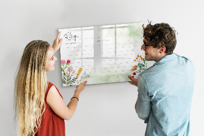 Magnetická psací tabule Kreativní nástěnka na recepty a vzpomínky