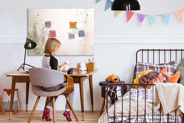 Popisovatelná magnetická tabule Stylová tabule pro prezentaci fotografií