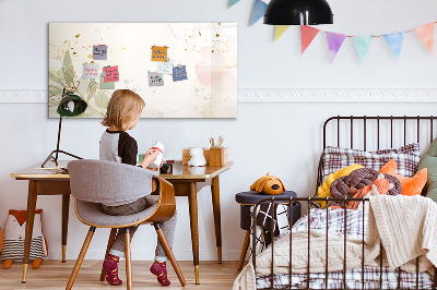 Popisovatelná magnetická tabule Stylová tabule pro prezentaci fotografií
