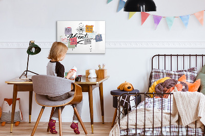 Magnetická psací tabule Moderní tabule na fotky a poznámky