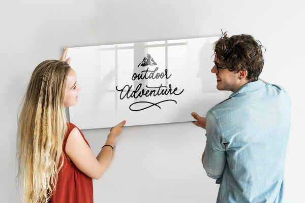 Popisovatelná magnetická tabule Nástěnka pro kreativní poznámky a fotografie